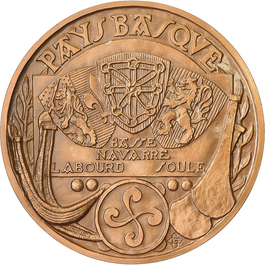 Francia, medaglia, Fandango, Pays Basque, Bronzo, Crouzat, SPL