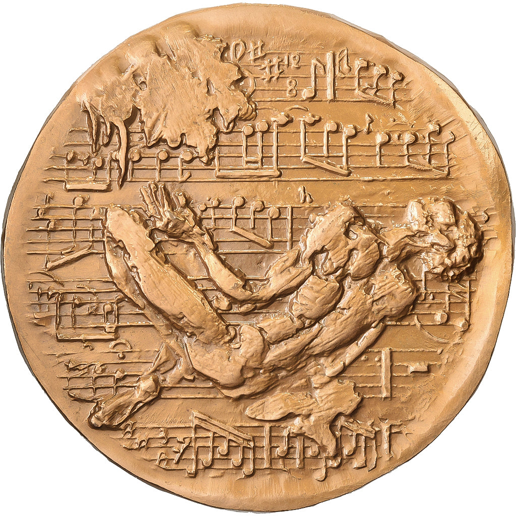 Francja, medal, Albert Schweitzer, Brązowy, Revol, MS(63)