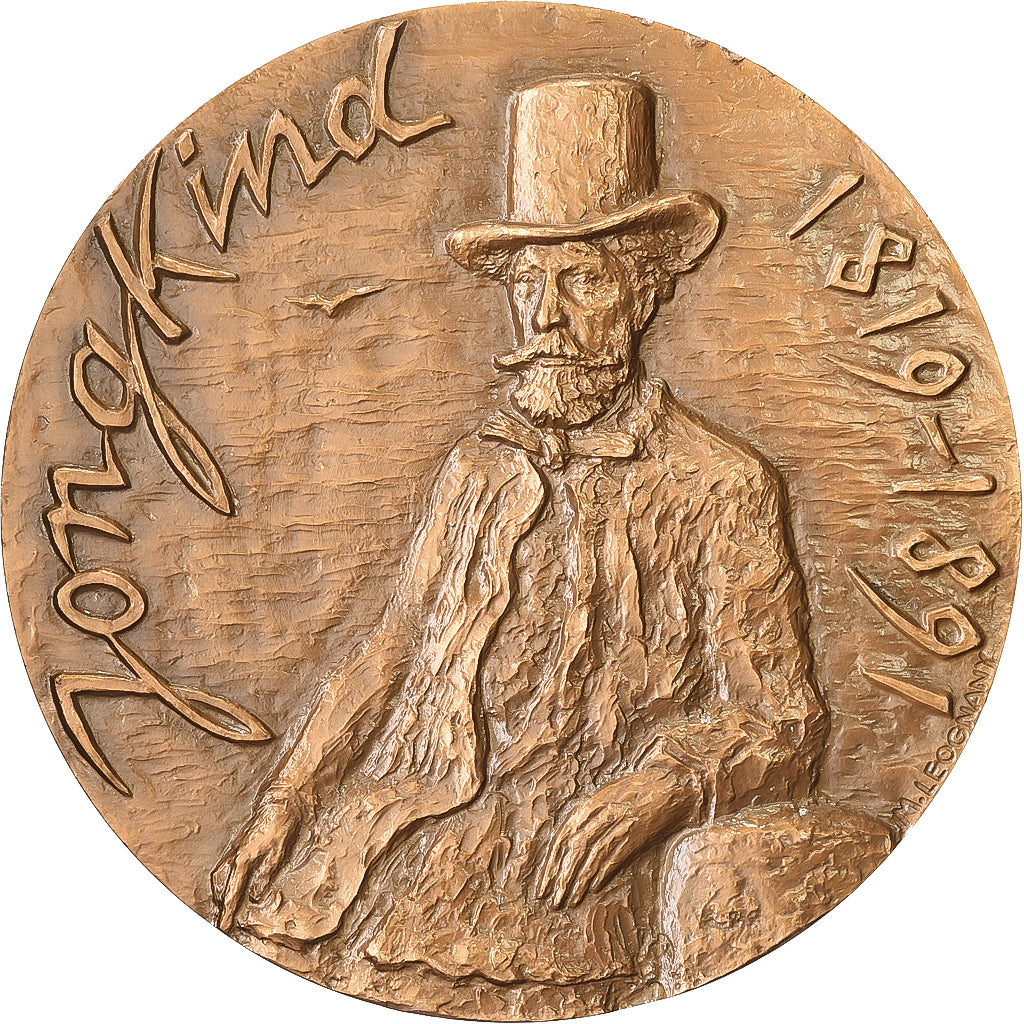 Frankrijk, Medaille, Johan Barthold Jongkind, 1967, Bronzen, Leognany, UNC-