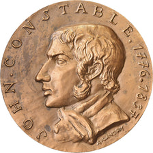France, Medal, John Constable, 1966, Bronze, Annette Landry, MS(63)
