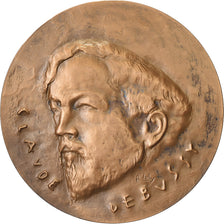 Francia, medaglia, Musique, Claude Debussy, 1966, Bronzo, Joly, SPL