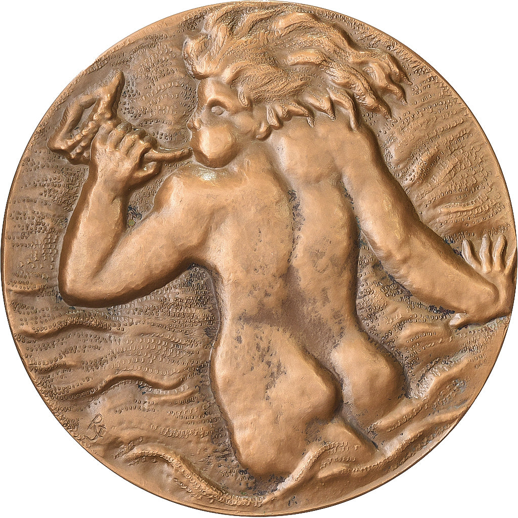 Francia, medaglia, Musique, Claude Debussy, 1966, Bronzo, Joly, SPL