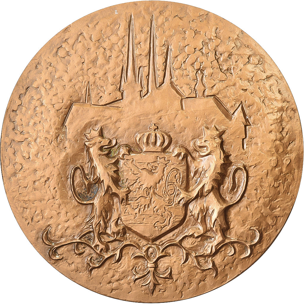 Francia, medaglia, Joséphine-Charlotte et Jean de Luxembourg, Bronzo, Engels