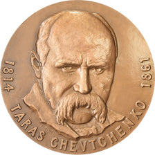 France, Medal, Taras Chevtchenko, 1964, Bronze, Ouline, MS(63)