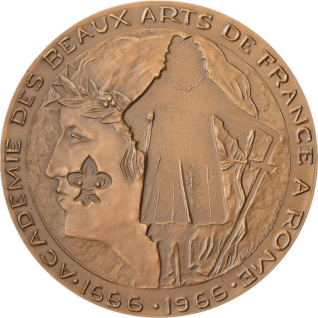 França, medalha, Académie des Beaux-Arts de France à Rome, 1967, Bronze