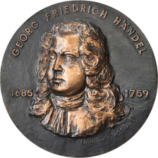 France, Medal, Georg Friedrich Händel, Bronze, Cochet, MS(63)