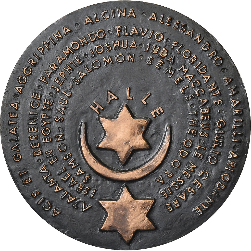 Francia, medaglia, Georg Friedrich Händel, Bronzo, Cochet, SPL