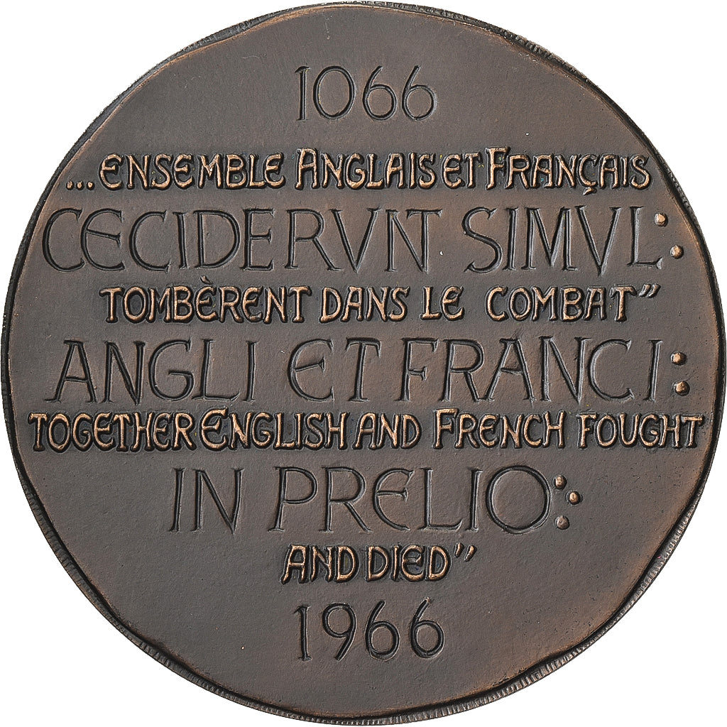 Francia, medaglia, Bataille de Hastings, Bronzo, Coeffin, SPL