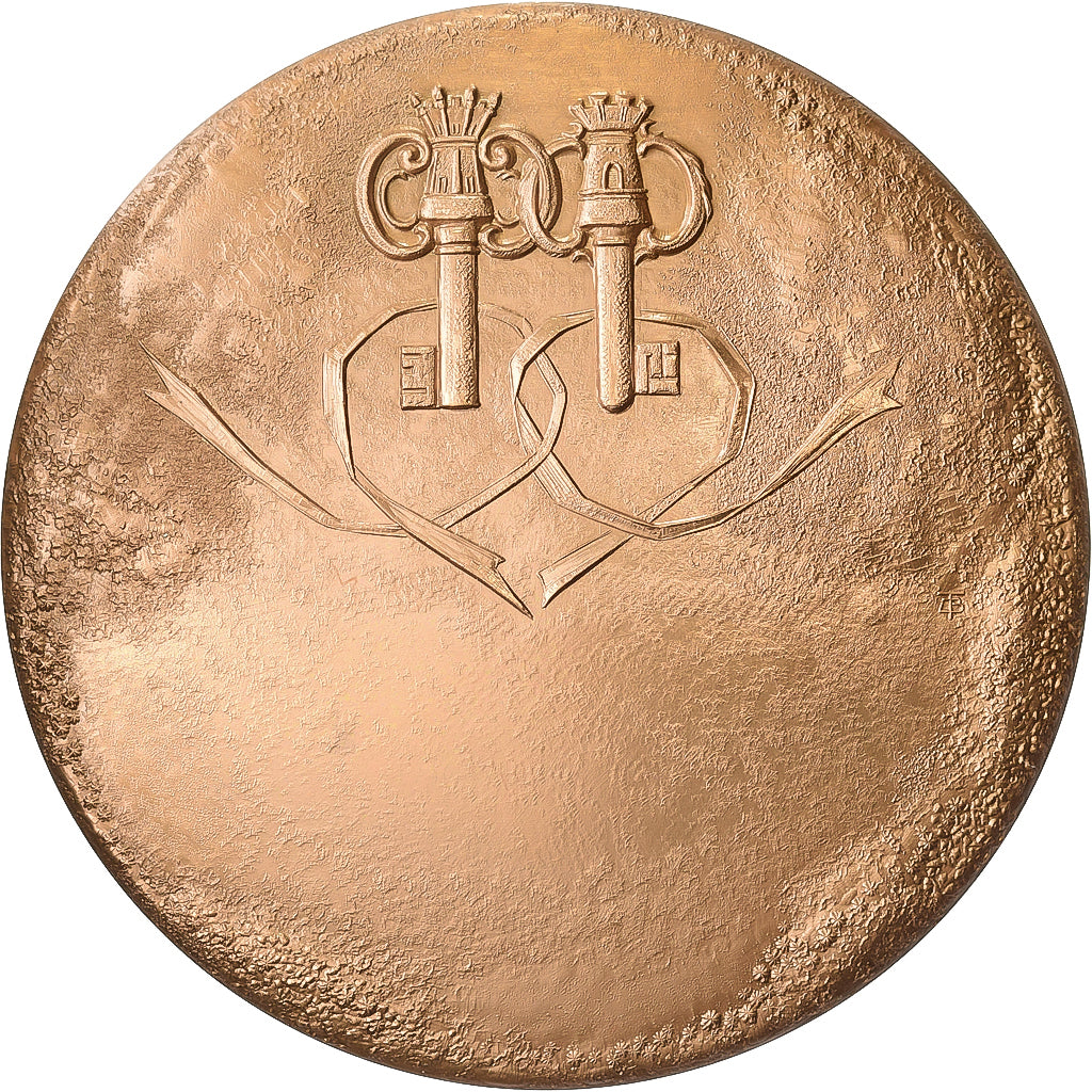 France, Medal, Villes Jumelées ,, 1975, Bronze, Turlan, MS(63)