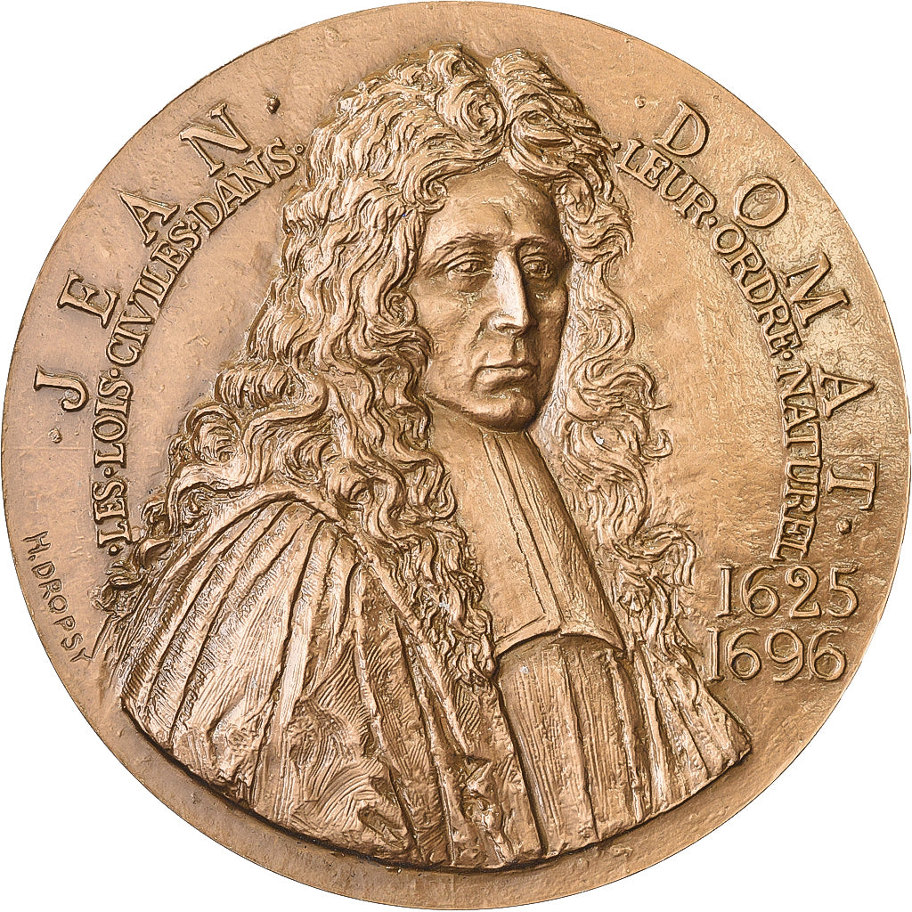 Francia, medaglia, Clermont-en-Auvergne, Jean Domat, 1967, Bronzo, Dropsy, SPL