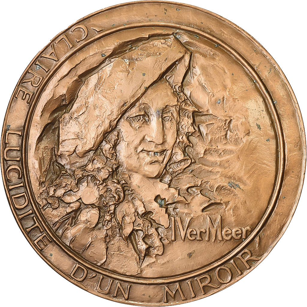 Frankreich, Medaille, Claire Lucidité D'un Miroir, 1968, Bronze, Vermeer, UNZ