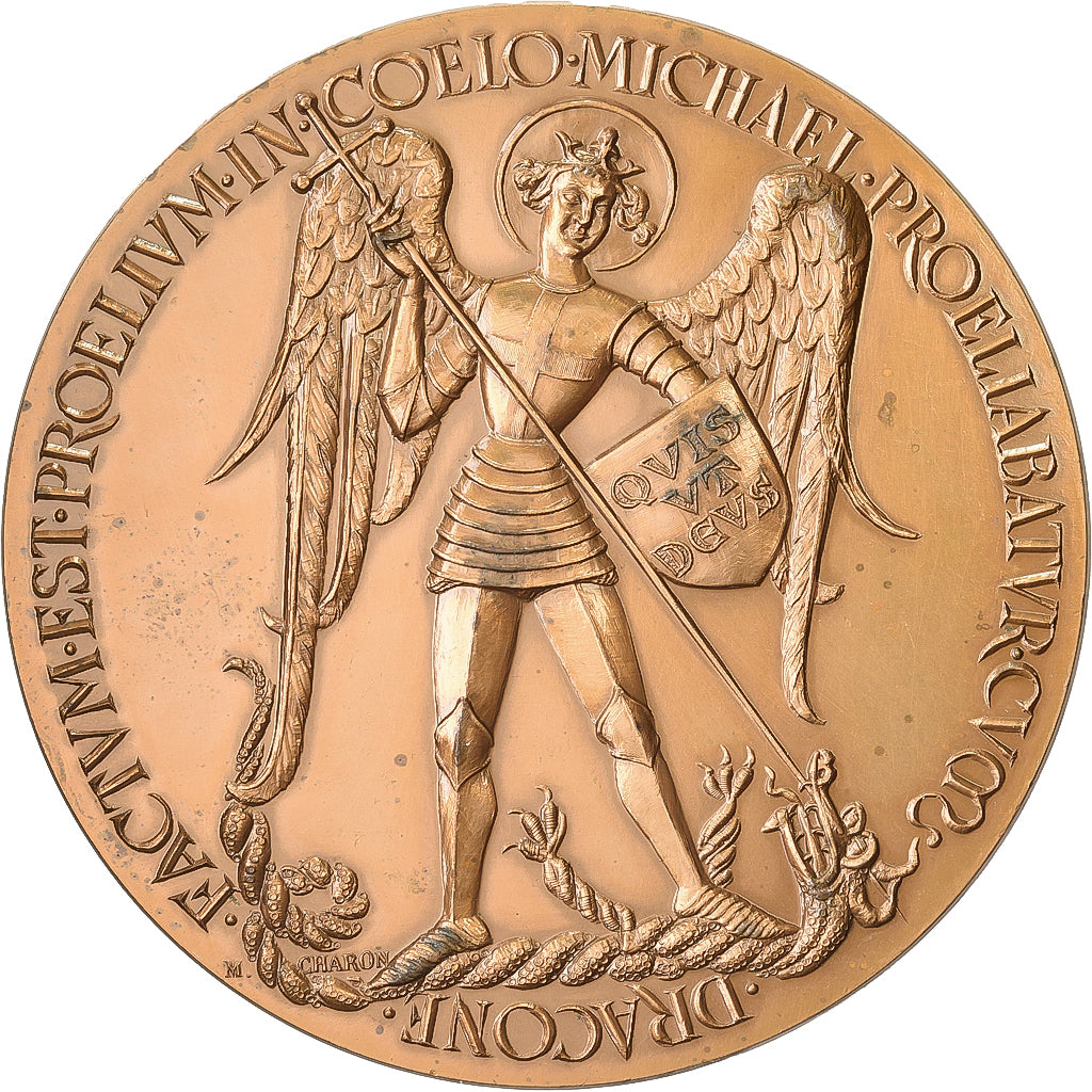 France, Medal, Le Mont Saint-Michel, 1964, Bronze, Charon, AU(55-58)