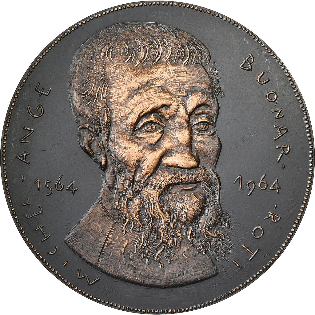 Francia, medaglia, Peinture, Michel Ange, Bronzo, Joly, SPL