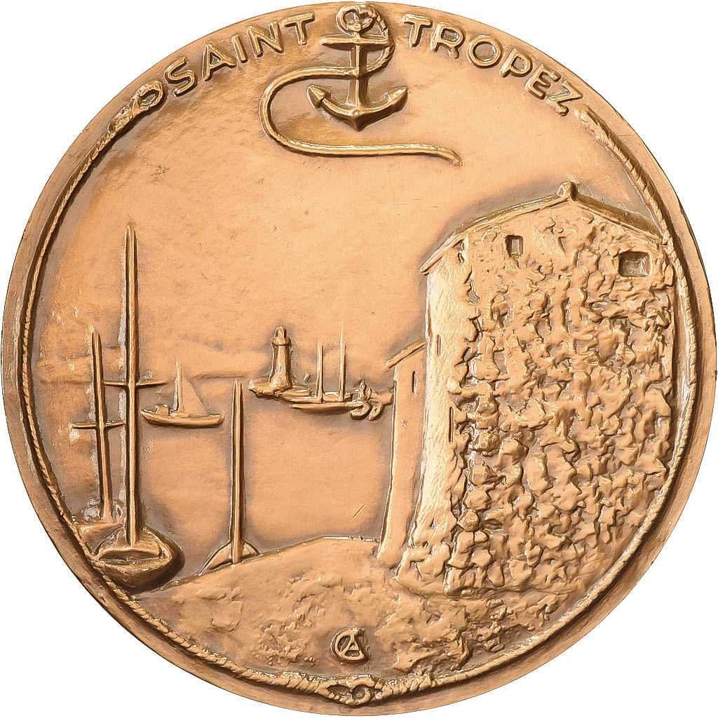 Francia, Medal, Saint-Tropez, Arts & Culture, XXth Century, FDC, Bronzo