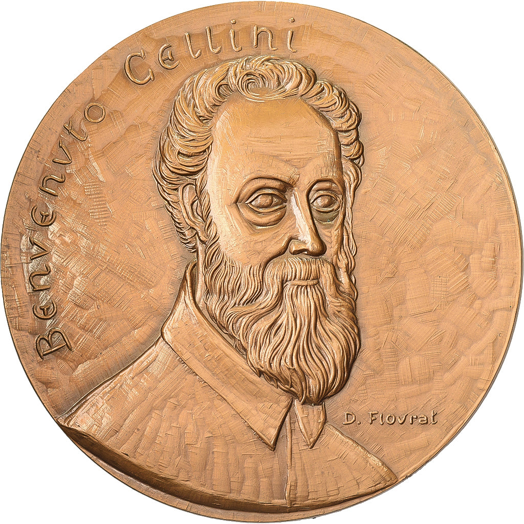 Francia, medaglia, Benvenuto Cellini, XXth Century, Bronzo, Flourat, SPL