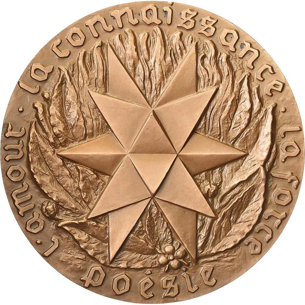 Francia, medaglia, Dante Alighieri, Bronzo, Bouret, SPL