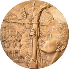 Francia, medaglia, La flèche - Prytanée national militaire, 1966, Bronzo