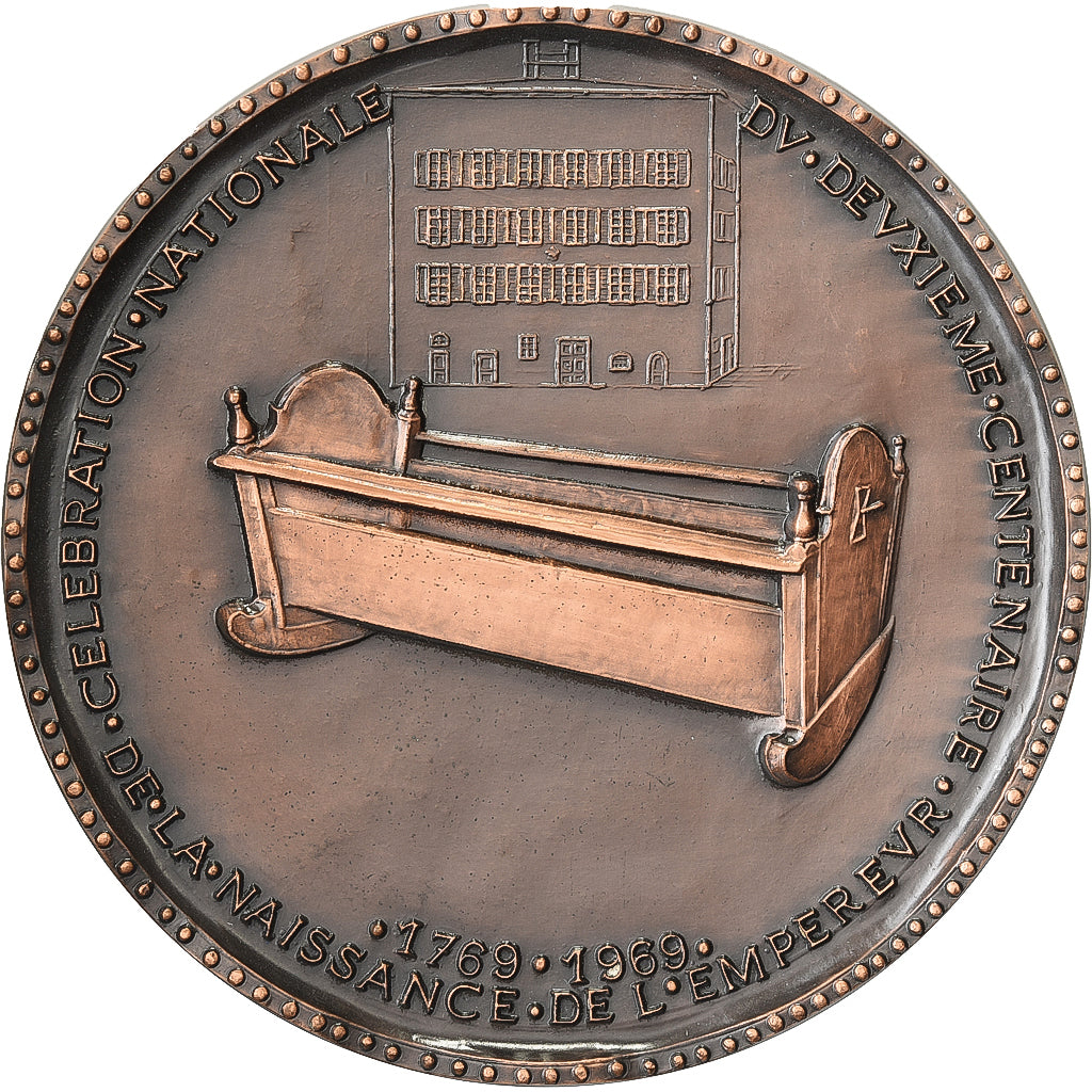 France, Medal, Bicentenaire de la Naissance de Napoléon Ier, 1969, Copper