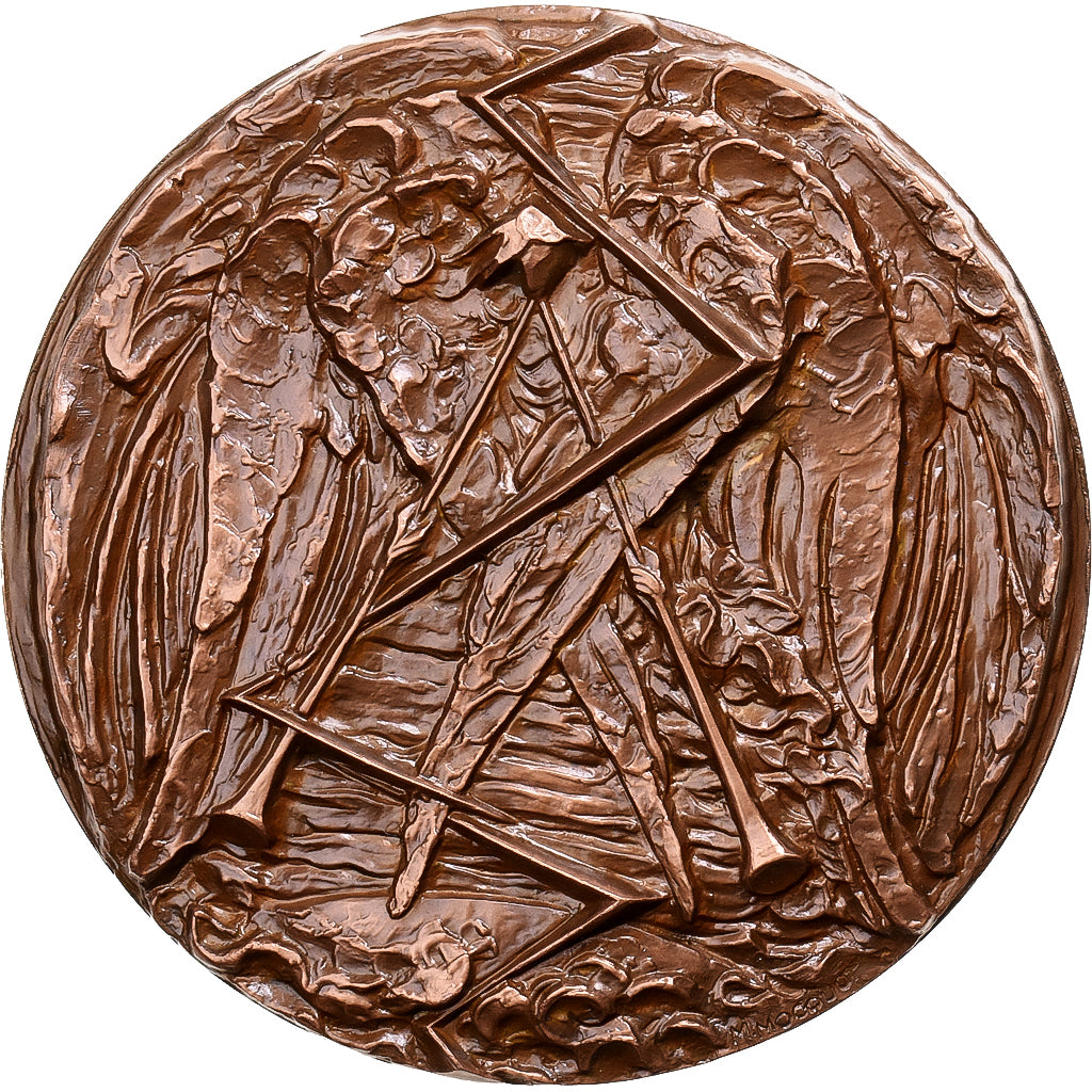 Frankreich, Medaille, Musique, Berlioz, 1969, Bronze, MOCQUOT Magdeleine, UNZ