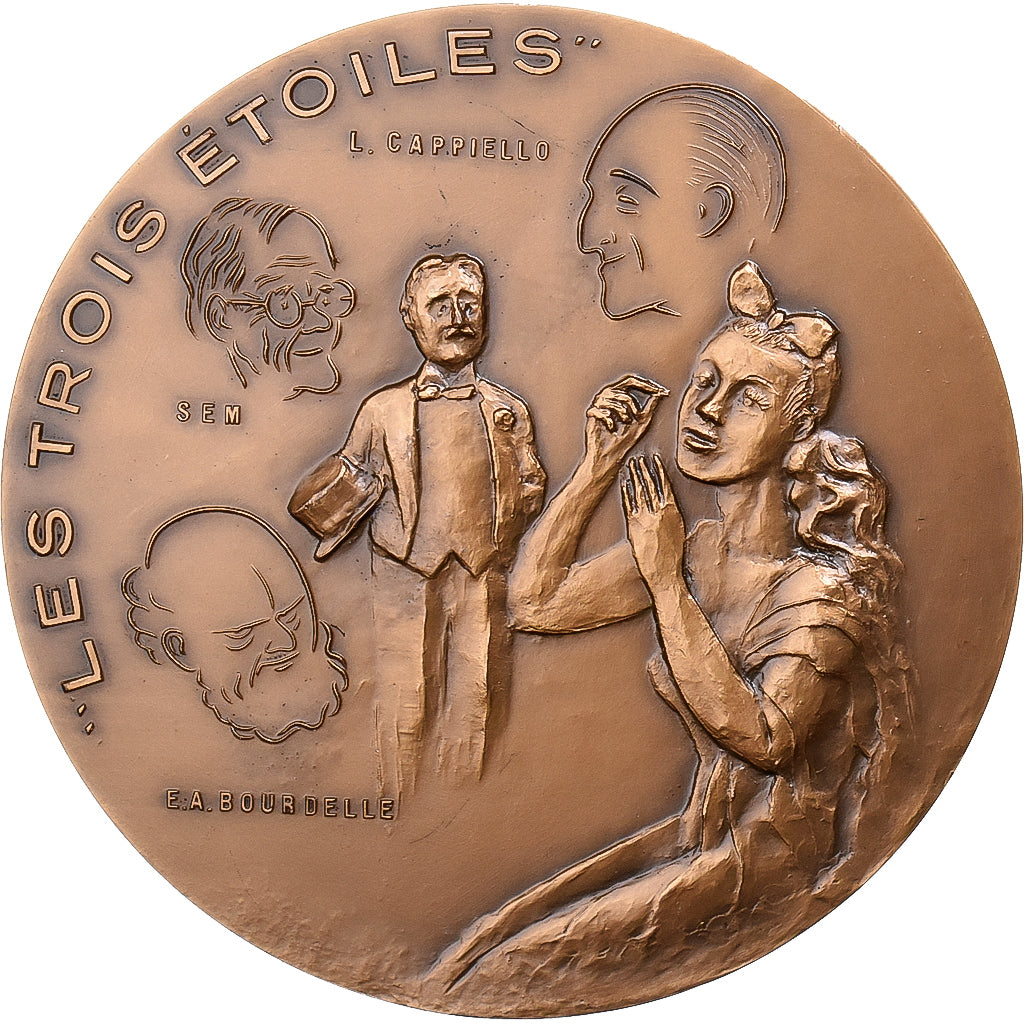Francia, medaglia, Don et les Trois Etoiles, 1981, Bronzo, Bourdelle, SPL