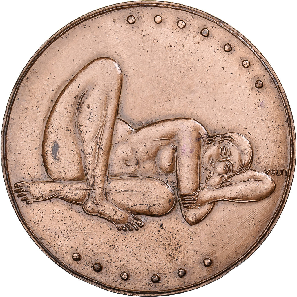 France, Medal, La Femme, 1965, Bronze, Volti, AU(55-58)