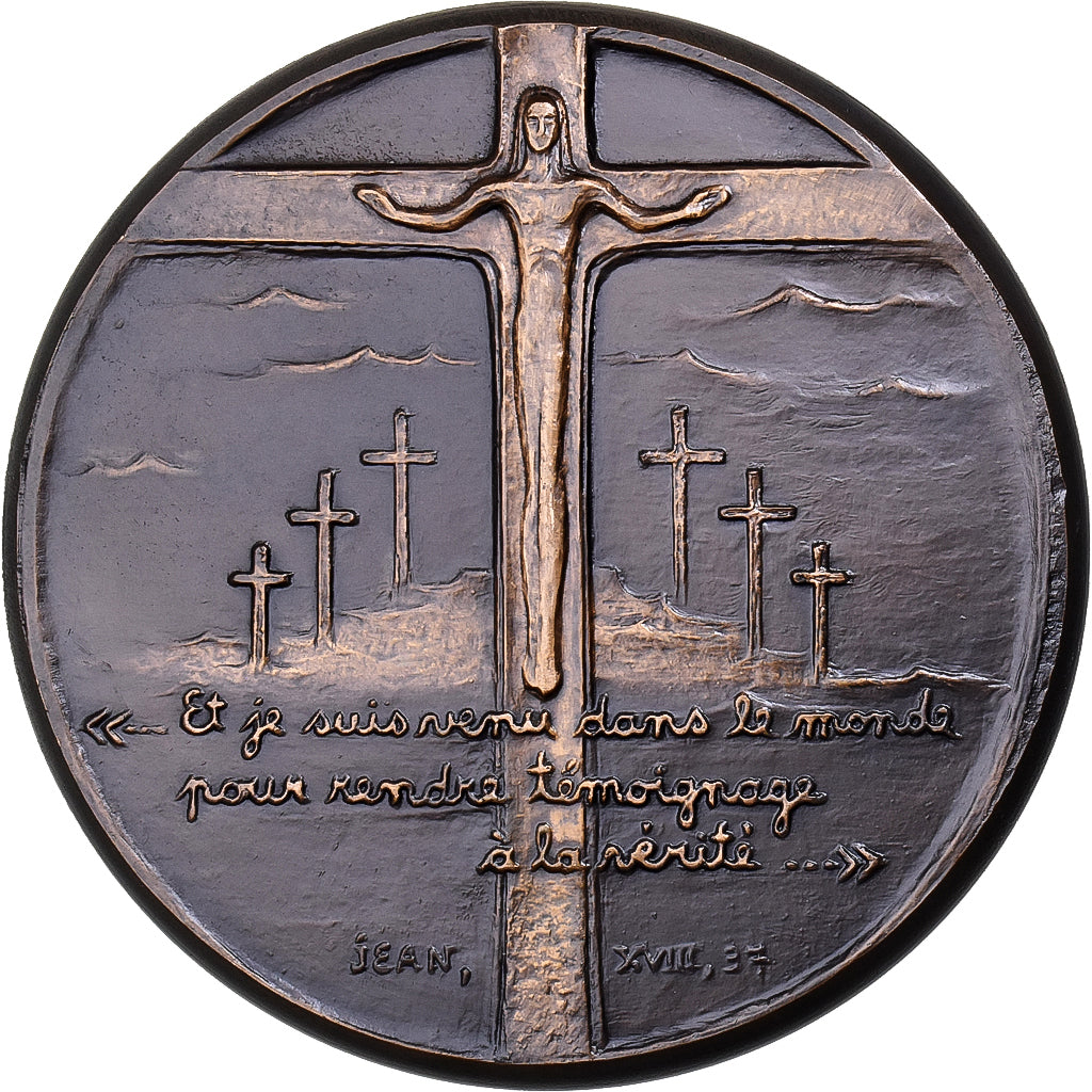 France, Medal, Bible, Jean XVII 37, 1969, Bronze, Prinner, MS(63)