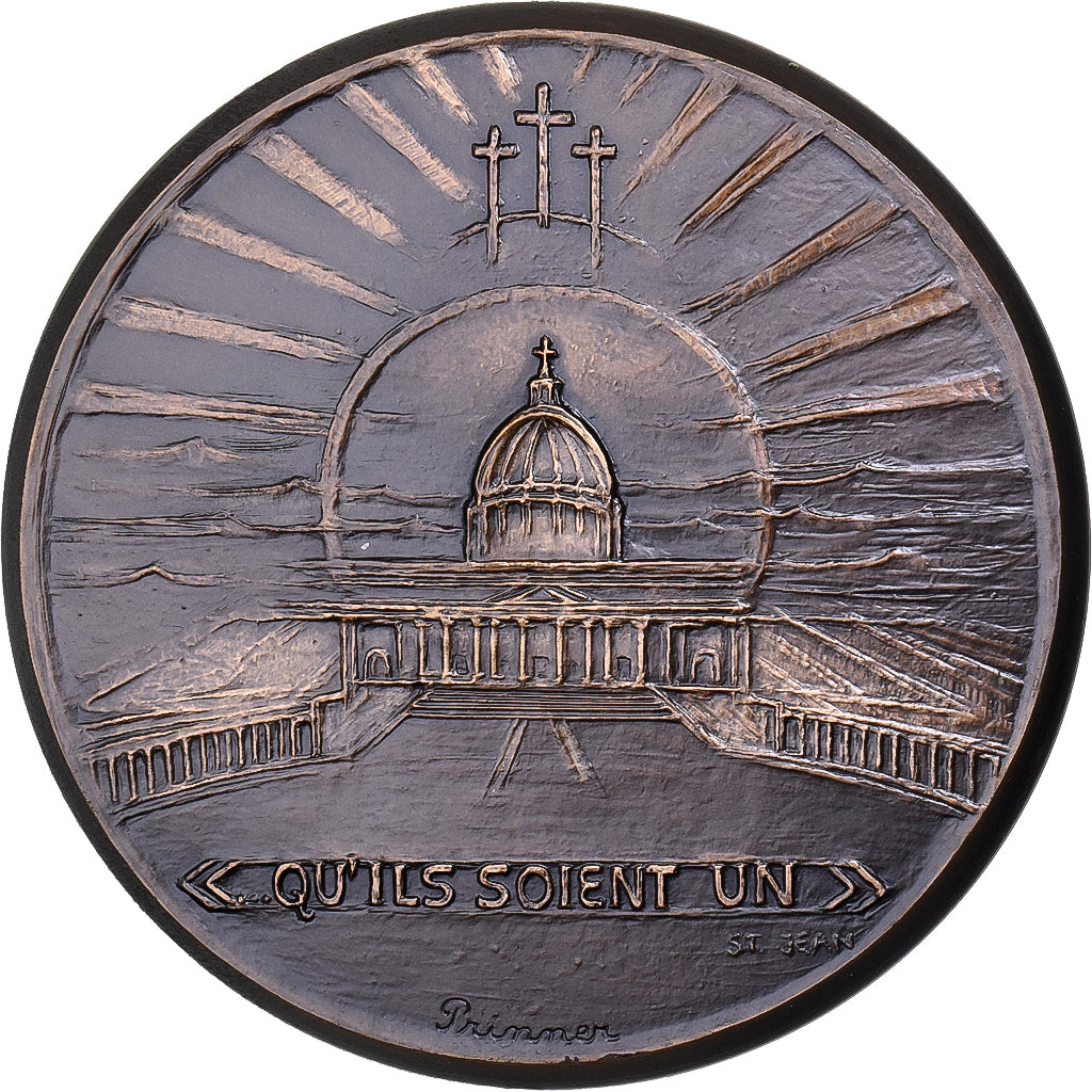 France, Medal, Bible, Jean XVII 37, 1969, Bronze, Prinner, MS(63)