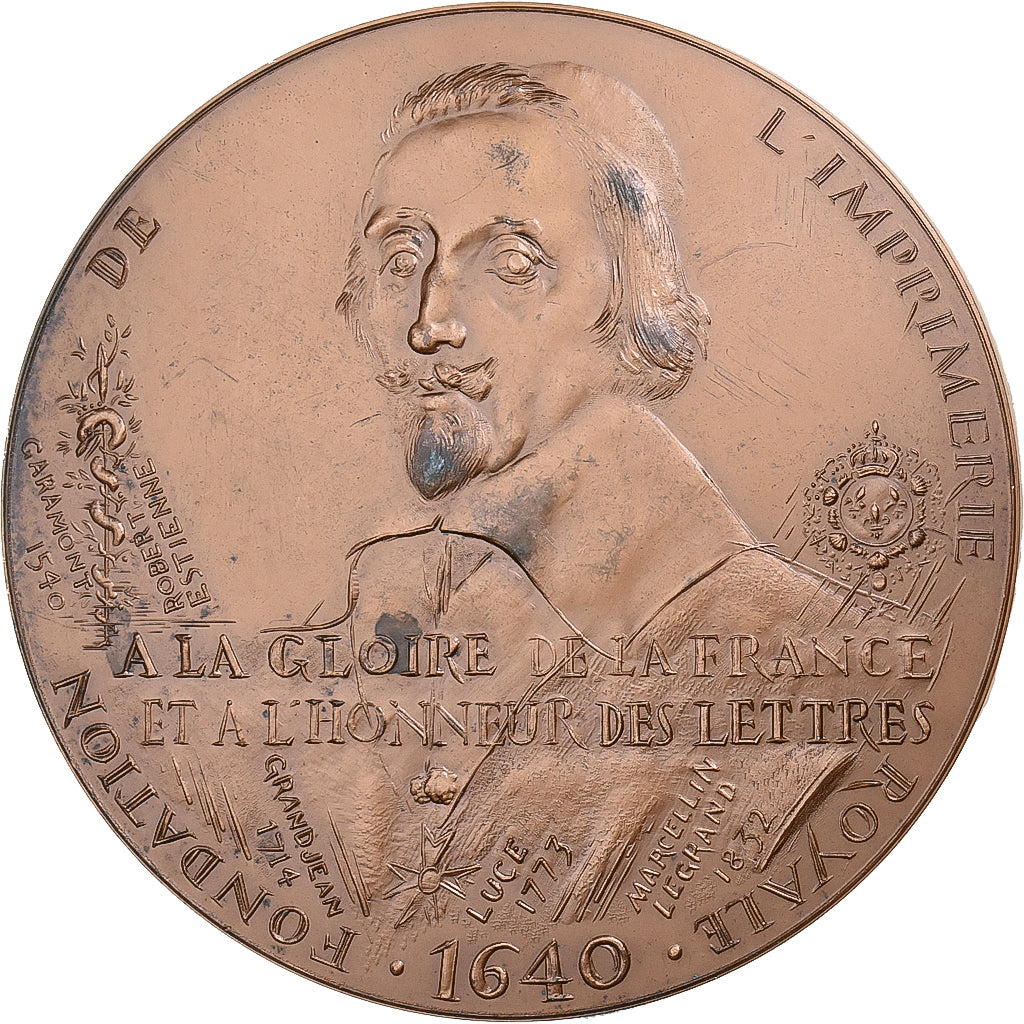 Francia, medaglia, Imprimerie Nationale Douai-Flers-Escrebieux, 1975, Bronzo