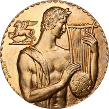 Belgique, Médaille, Orphée, Société Belge des Auteurs, Gilt Bronze, TTB+