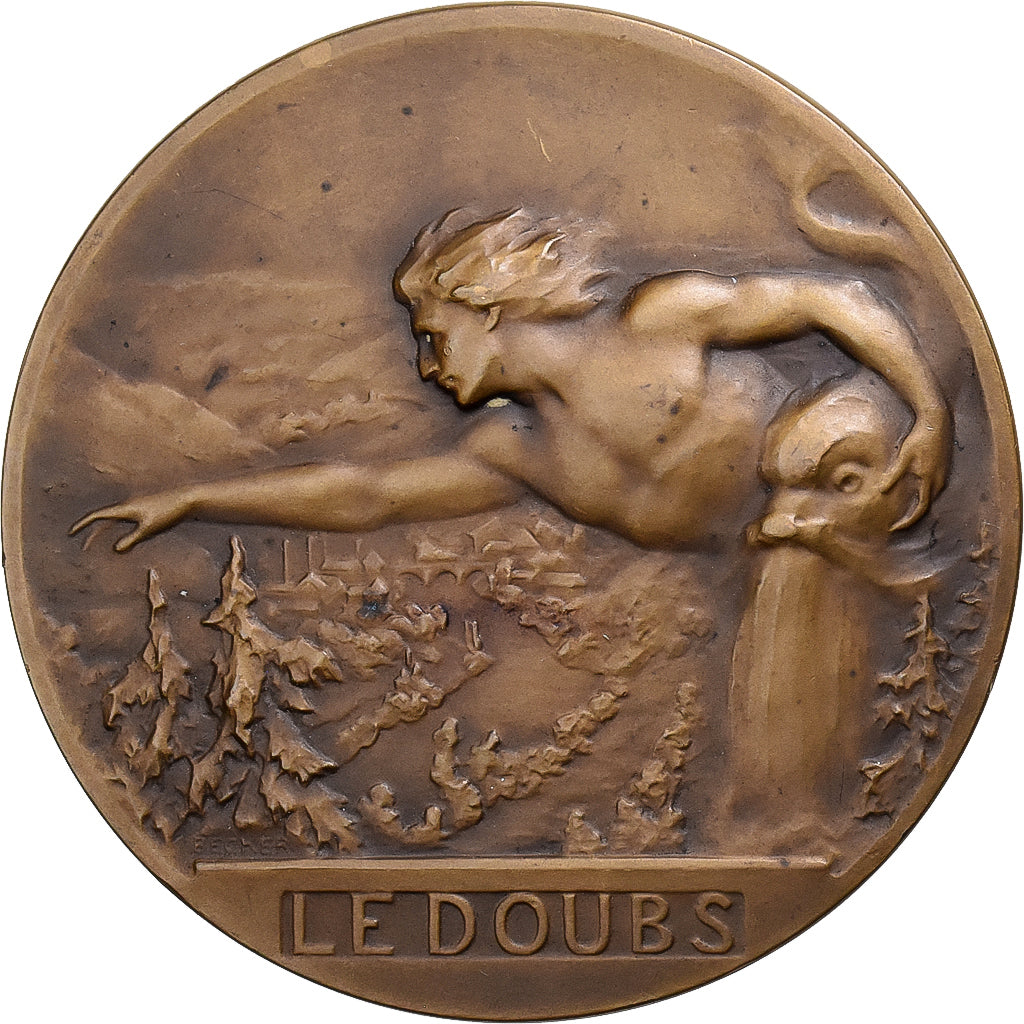 Francia, medaglia, Chambre de Commerce de Besançon et du Doubs, 1919, Bronzo