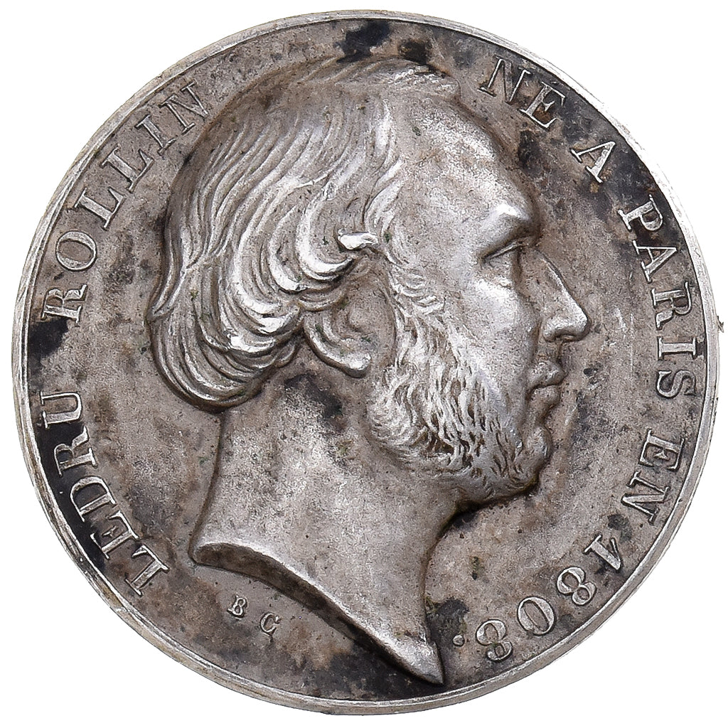 France, Medal, Ledru Rollin , Proclamation Suffrage universel, 1848, Silver