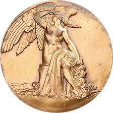 France, Médaille, Nymphe, Victoire Ailée, 1964, Argent, TTB, Blin