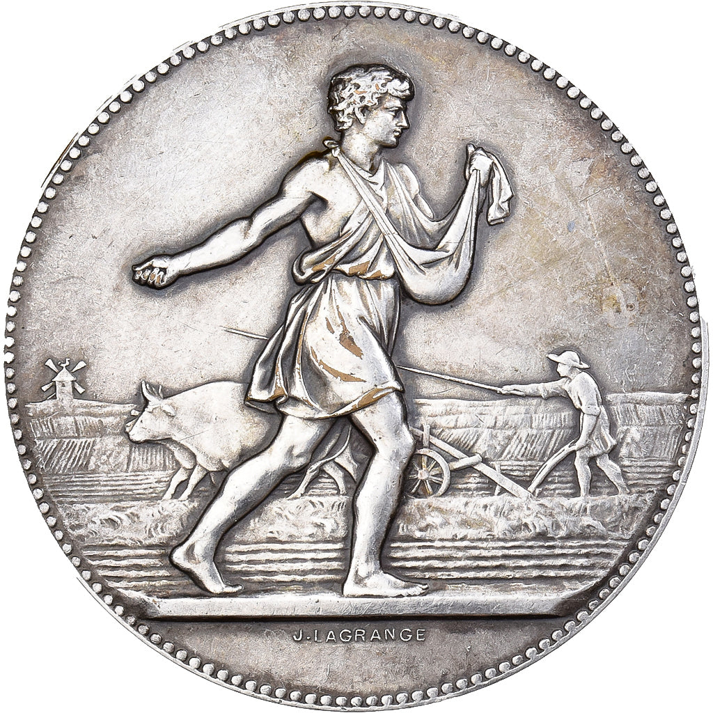 France, Medal, Foire de Strasbourg-Campagne, 1919, Silvered bronze, Lagrange