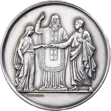 França, medalha, Médaille de mariage, 1862, Gayrard, AU(55-58), Prata