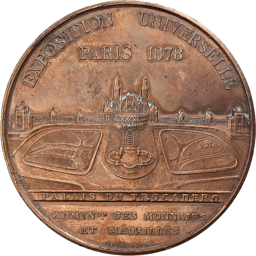 Francia, medaglia, Exposition Universelle PARIS, 1878, Bronzo, Oudiné, BB