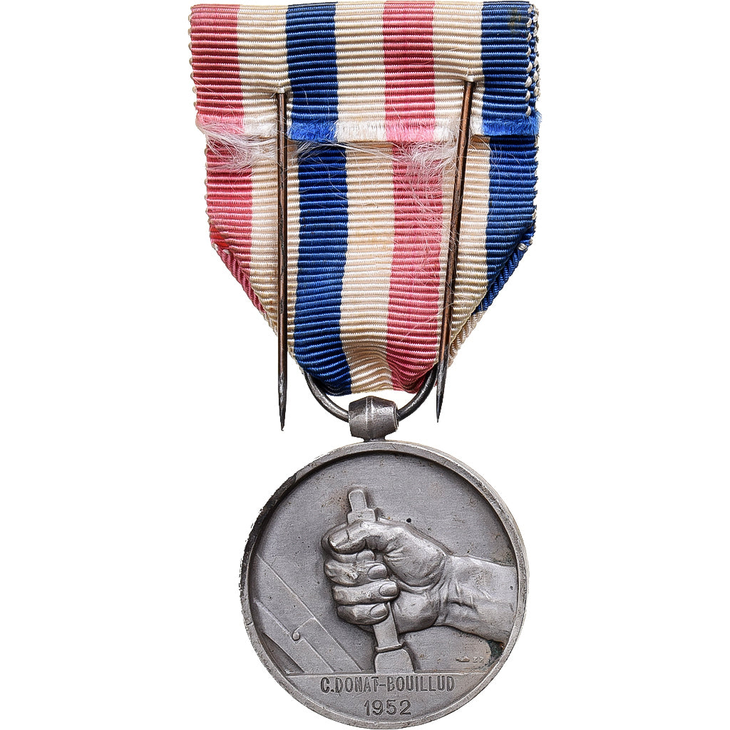 Francia, Médaille des cheminots, Railway, medaglia, 1952, Ottima qualità