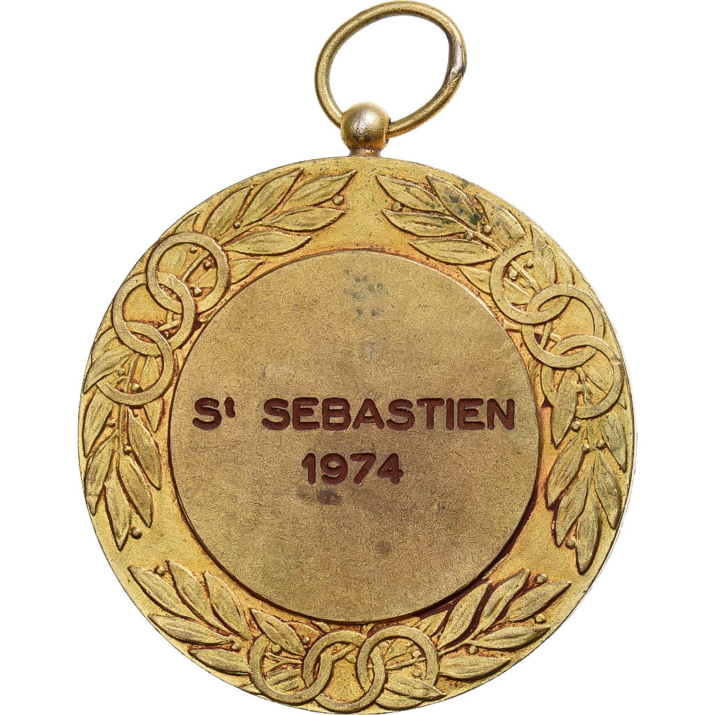 France, Medal, Sport, Football, 1974, Gilt Bronze, Drago, AU(50-53)