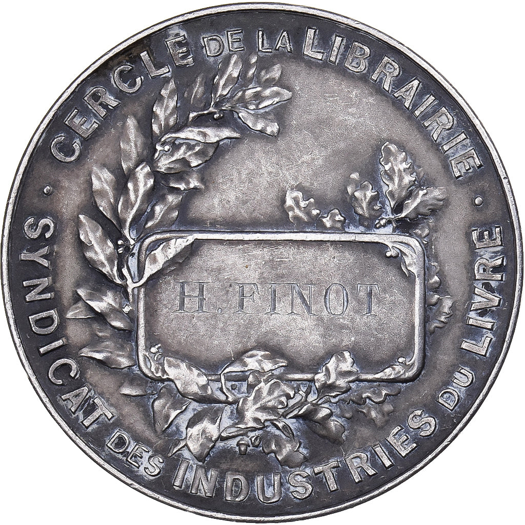 Francia, medaglia, Syndicat des Industries du Livre, Cercle de la Librairie