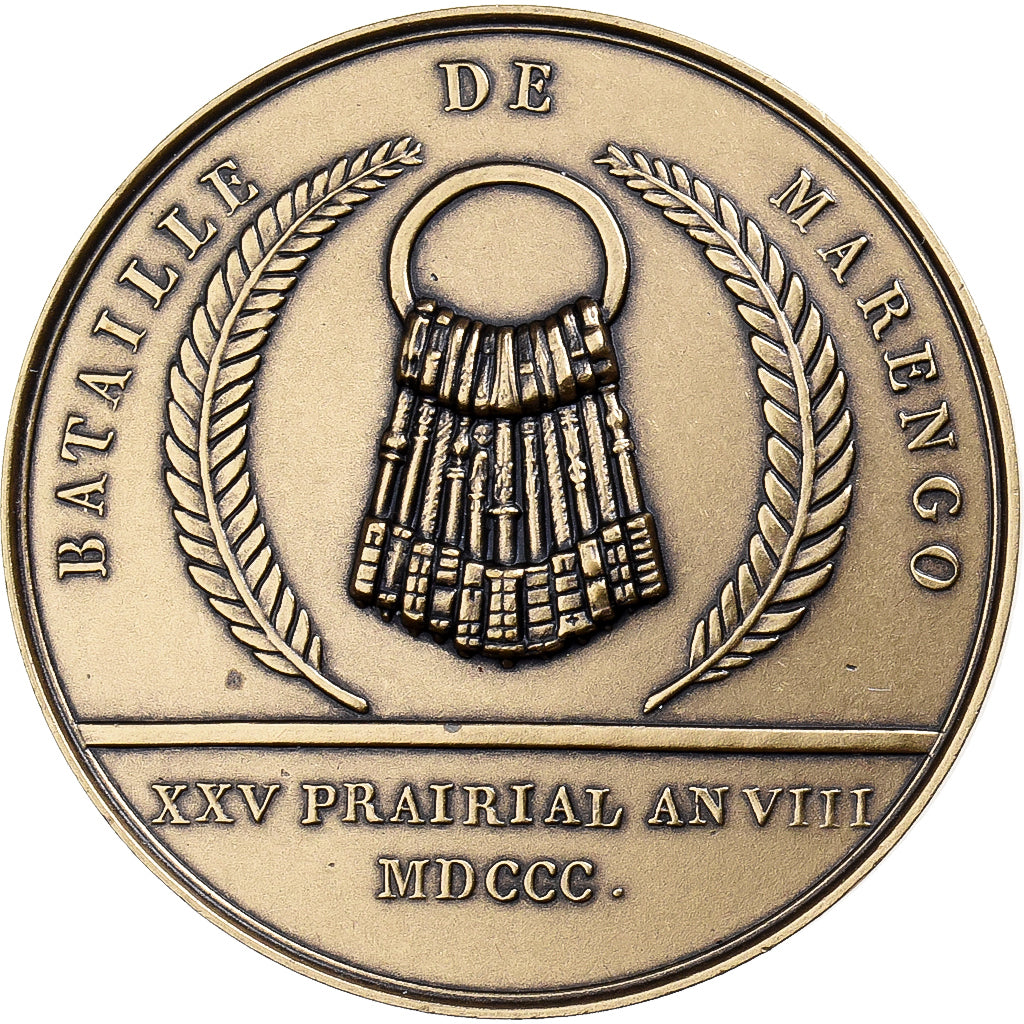 Francia, medalla, Napoleon Ier , Bataille de Marengo, Bronce, Denon, SC