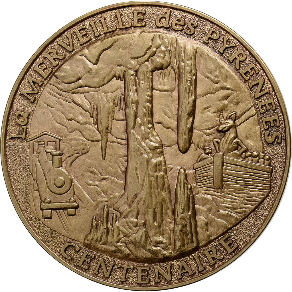 França, medalha, Les Grottes de Bétharram, 2003, Cobre-Níquel-Alumínio