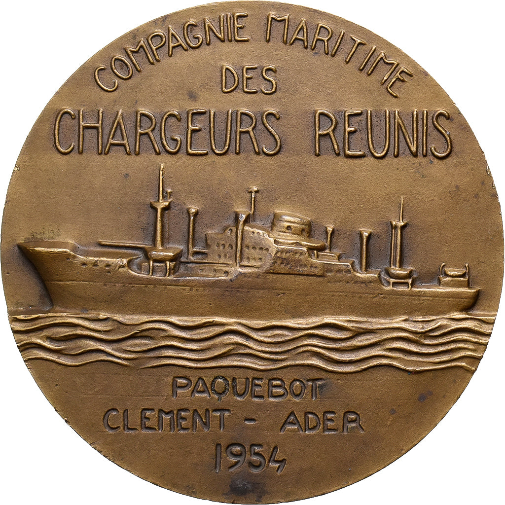 Francja, medal, Compagnie Maritime des Chargeurs Réunis, le Paquebot Clément