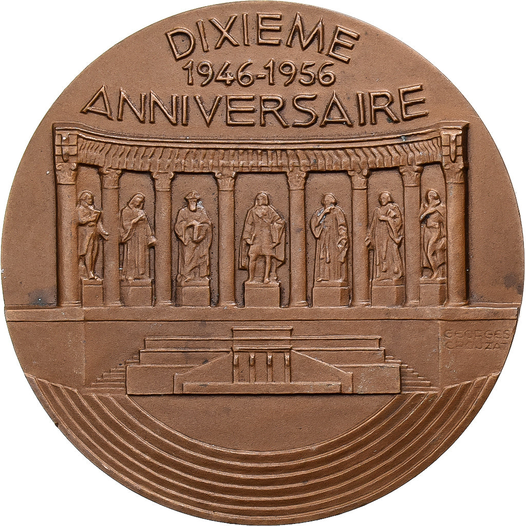 Francia, medaglia, Conseil de la République, dixième anniversaire, 1956