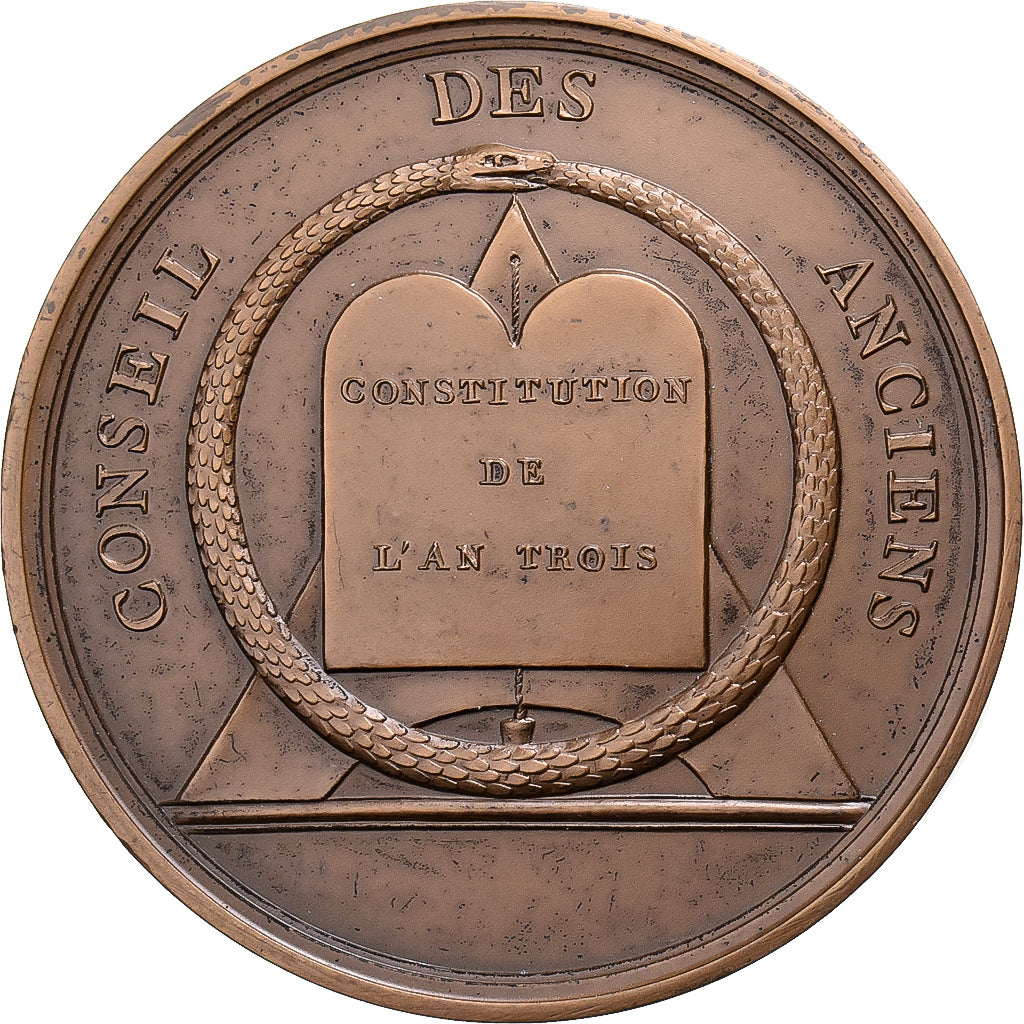 Frankreich, Medaille, Directoire, Conseil des Anciens, l'An VI, Bronze