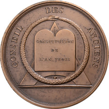 Frankreich, Medaille, Directoire, Conseil des Anciens, l'An VI, Bronze