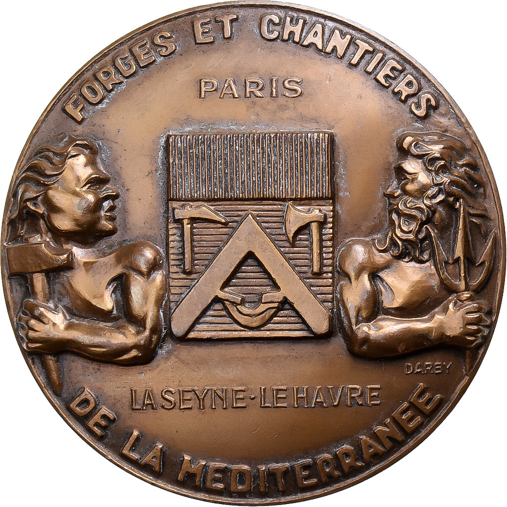 Francja, medal, Forges et Chantiers de la Méditerranée, La Seyne-Le Havre