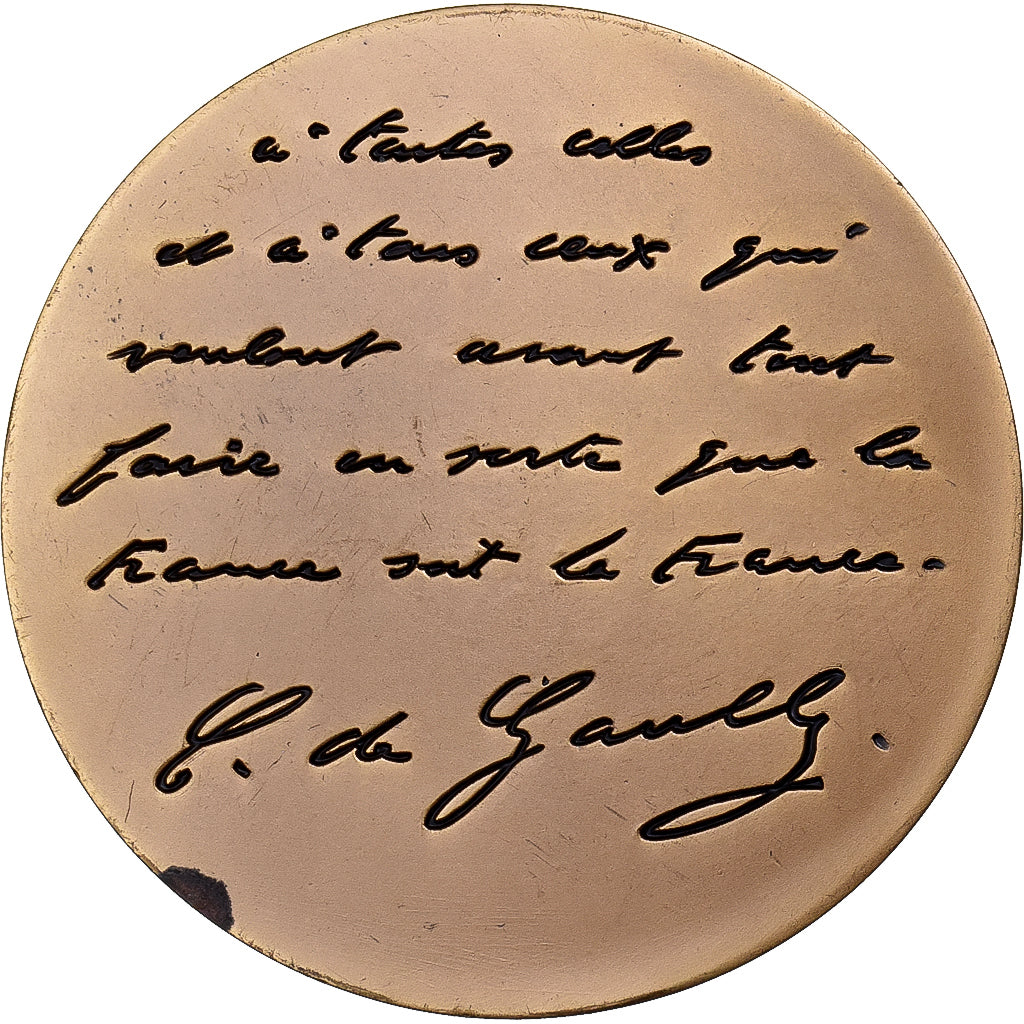 France, Médaille, Charles De Gaulle, Bronze, SPL