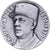 França, medalha, Charles De Gaulle, 1970, Bronze Prateado, J. Balme, MS(63)