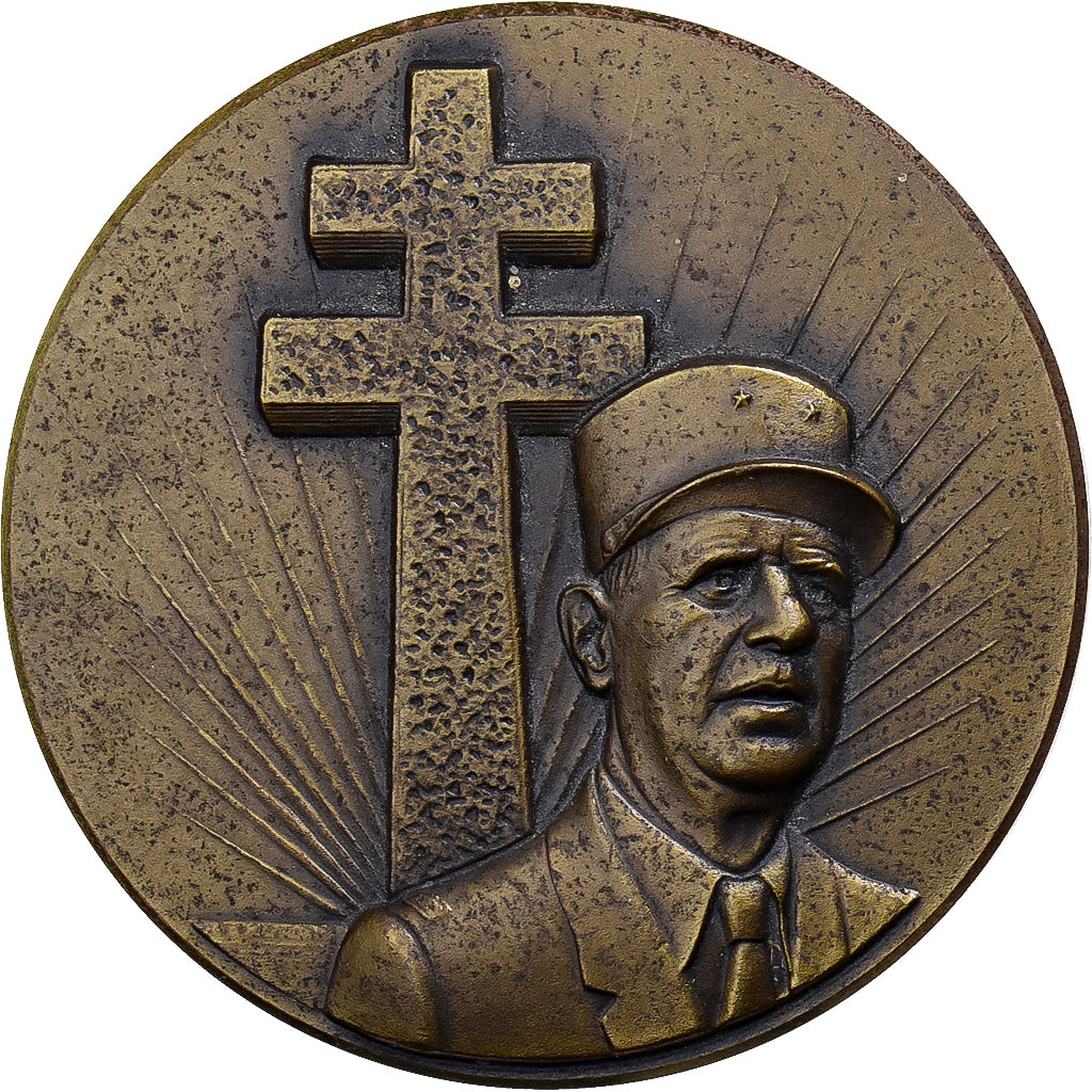 Frankreich, Medaille, Centenaire du Général De Gaulle, 1990, Bronze, VZ