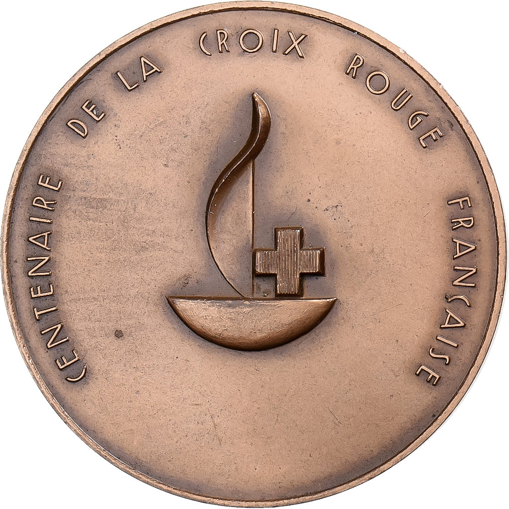 Francja, Medal, Centenaire de la Croix Rouge Française, 1963, Mérelle, MS(63)