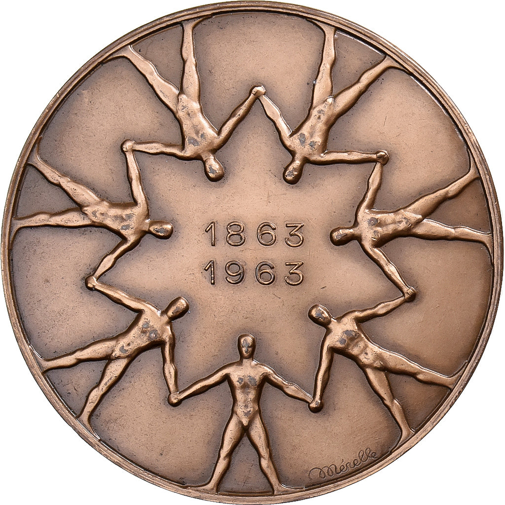 Francja, Medal, Centenaire de la Croix Rouge Française, 1963, Mérelle, MS(63)